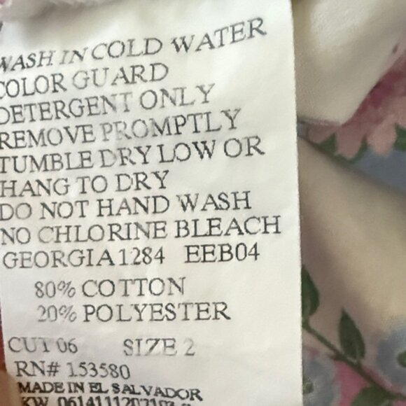 Girls ELEANORE ROSE Blue and Pink Easter Dress Size 2 - Picture 8 of 8